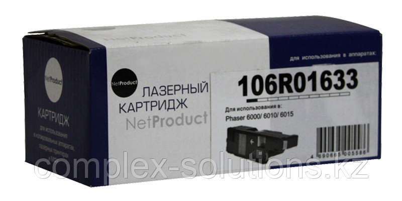 Тонер картридж NetProduct [106R01633] для Xerox Phaser 6000 | 6010 | WC6015, Y, 1K | [качественный дубликат]