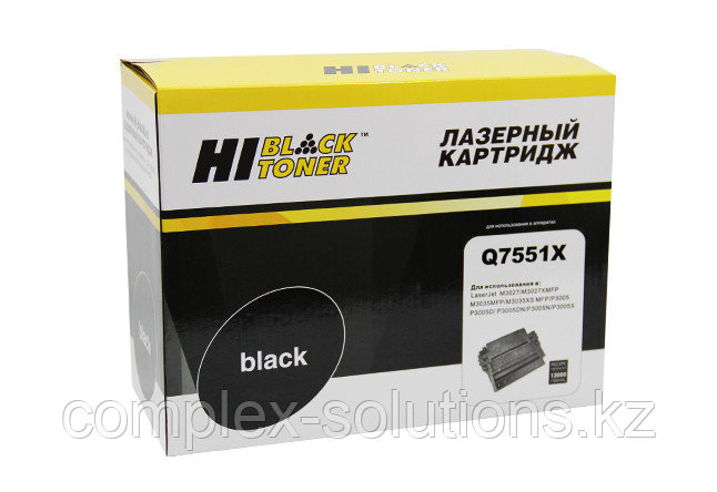 Картридж Hi-Black [Q7551X] для H-P LJ P3005 | M3027MFP | M3035MFP, 13K | [качественный дубликат]