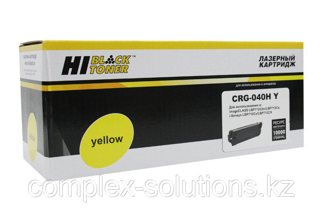 Картридж Hi-Black [№040H Y] для Canon LBP-710 | 710CX | 712 | 712CX, Y, 10K | [качественный дубликат]