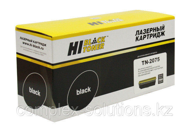 Тонер картридж Hi-Black [TN 2075] для Brother HL-2030 | 2040 | 2070 | 7010 | 7420 | 7820, 2,5K | [качественный