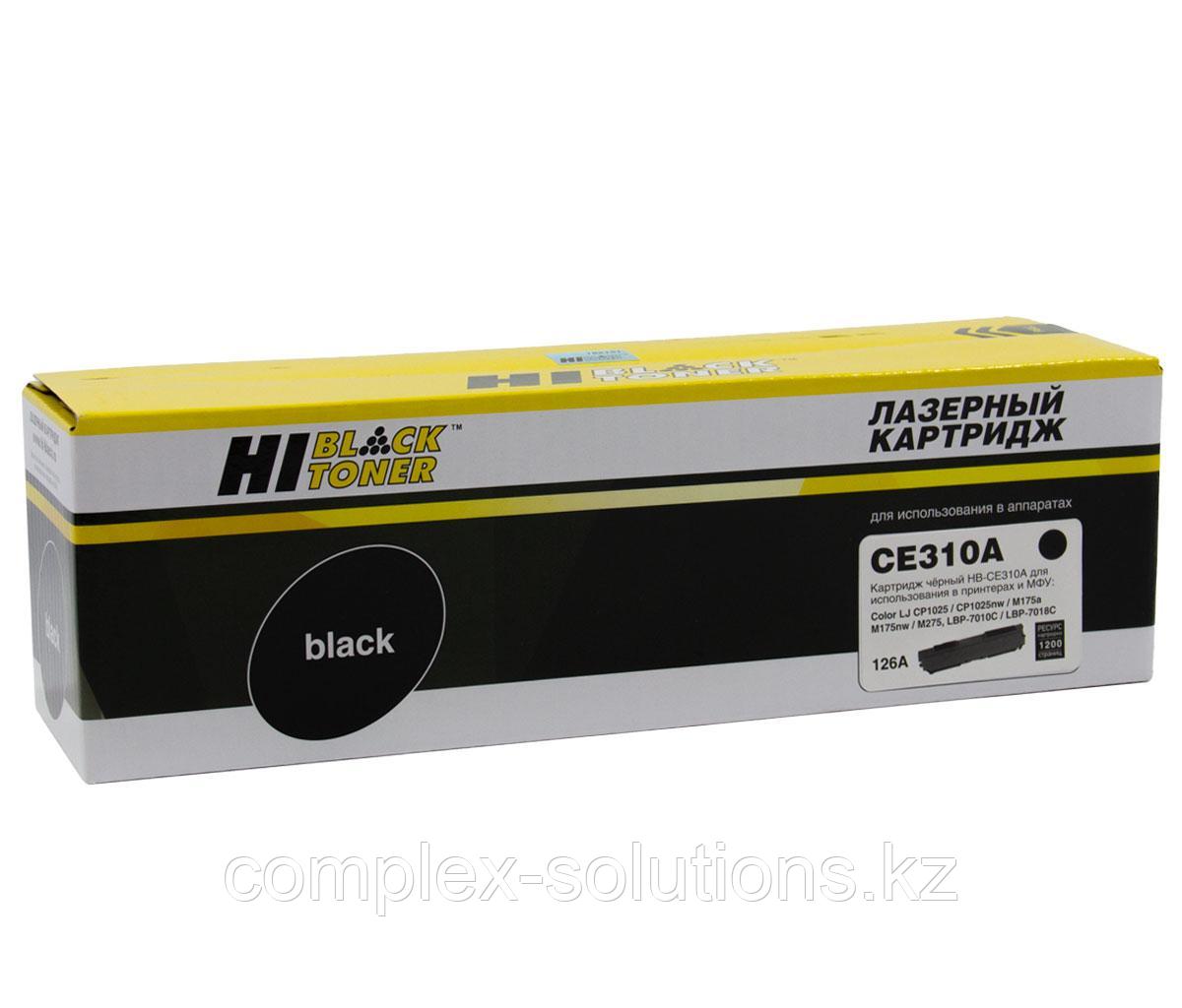 Тонер картридж Hi-Black [CE310A] для H-P CLJ CP1025 | 1025nw | Pro M175, № 126A, Bk, 1,2K | [качественный