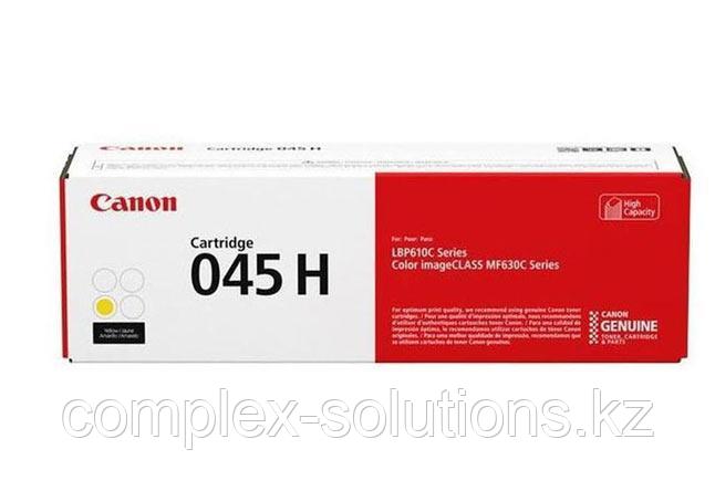 Тонер картридж 045H Y Canon LBP610, Color iC MF630C, 2.2К | [оригинал] жёлтый 1243C002