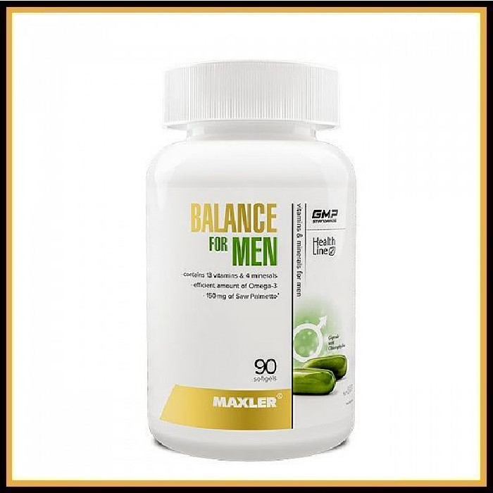 Витаминно-минеральный комплекс - Maxler Balance for Men 90 гел.капсул