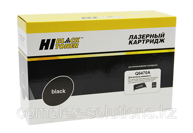 Картридж Hi-Black [Q6470A] для H-P CLJ 3600 | 3800 | CP3505 Универс., Восстанов., Bk, 6K | [качественный