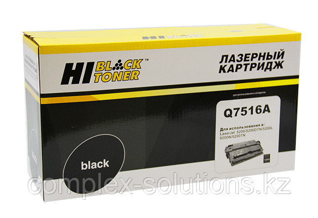 Картридж Hi-Black [Q7516A] для H-P LJ 5200, 12K | [качественный дубликат]
