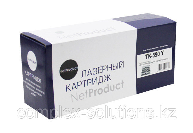 Тонер картридж NetProduct [TK-590Y] для Kyocera FS-C5250DN | C2626MFP, Y, 5K | [качественный дубликат]