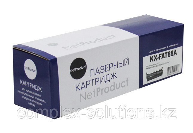 Тонер картридж NetProduct [KX-FAT88A] для Panasonic KX-FL401 | 402 | 403 | FLC411 | 412 | 413, 2K |
