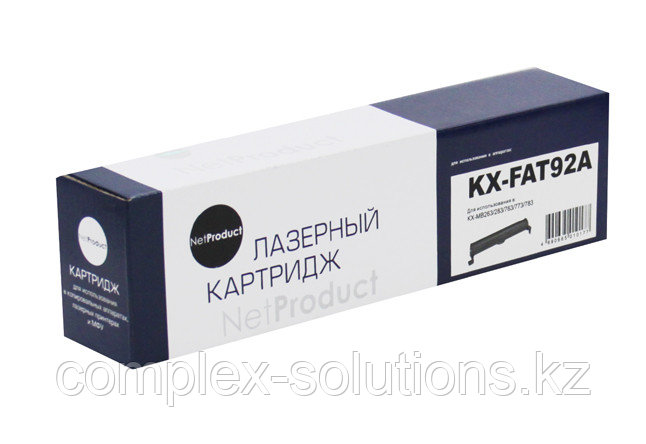 Тонер картридж NetProduct [KX-FAT92A] для Panasonic KX-MB263 | 283 | 763 | 773 | 783, 2K | [качественный