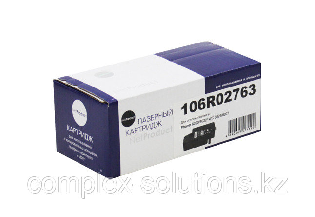 Тонер картридж NetProduct [106R02763] для Xerox Phaser 6020 | 6022 | WC 6025 | 6027, Bk, 2K | [качественный