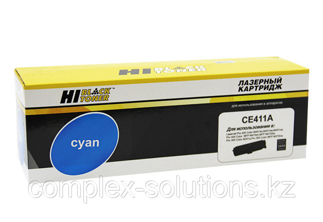 Картридж Hi-Black [CE411A] для H-P CLJ Pro300 Color M351 | M375 | Pro400 M451 | M475, C, 2,6K | [качественный