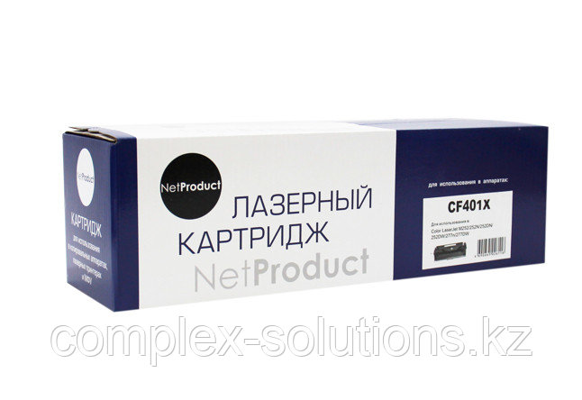 Картридж NetProduct [CF401X] для H-P CLJ M252 | 252N | 252DN | 252DW | 277n | 277DW, №201X, C, 2,3K |