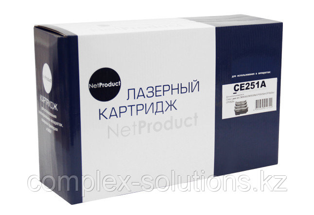 Картридж NetProduct [CE251A] для H-P CLJ CP3525 | CM3530, Восстановленный, C, 7K | [качественный дубликат]