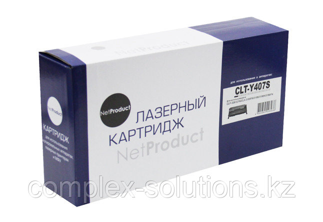 Тонер картридж NetProduct [CLT-Y407S] для Samsung CLP-320 | 320n | 325 | CLX-3185, Y, 1K | [качественный