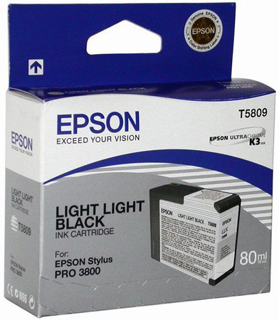 Epson C13T580900 Картридж струйный T5809 Св. Серый 80ml для Epson Stylus Pro 3800 Ink - фото 1 - id-p97853218