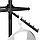 Кронштейн наклонный 8 штырей на прямоугольную трубу GLOBAL (L=400 мм) черный шагрень арт. GL64, фото 2