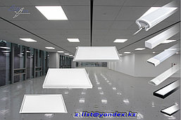 Офисный led светильник в потолок 36 W. Led панель светодиодная для потолка в магазин 36 ватт. Гарантия 2 года, фото 3