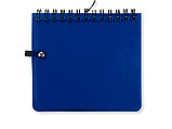 Блокнот А6 Журналист с ручкой, синий, фото 5