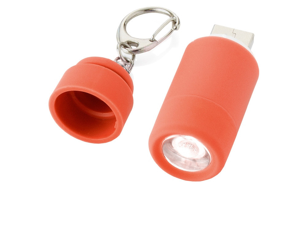 Мини-фонарь Avior с зарядкой от USB, красный