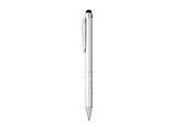 Ручка-стилус шариковая Charleston, серебристый, черные чернила, фото 3