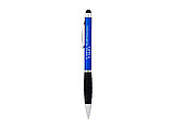 Ручка-стилус шариковая Ziggy синие чернила, синий/черный, фото 4