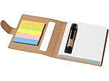 Набор стикеров Reveal с ручкой и блокнотом А7, светло-коричневый, фото 2