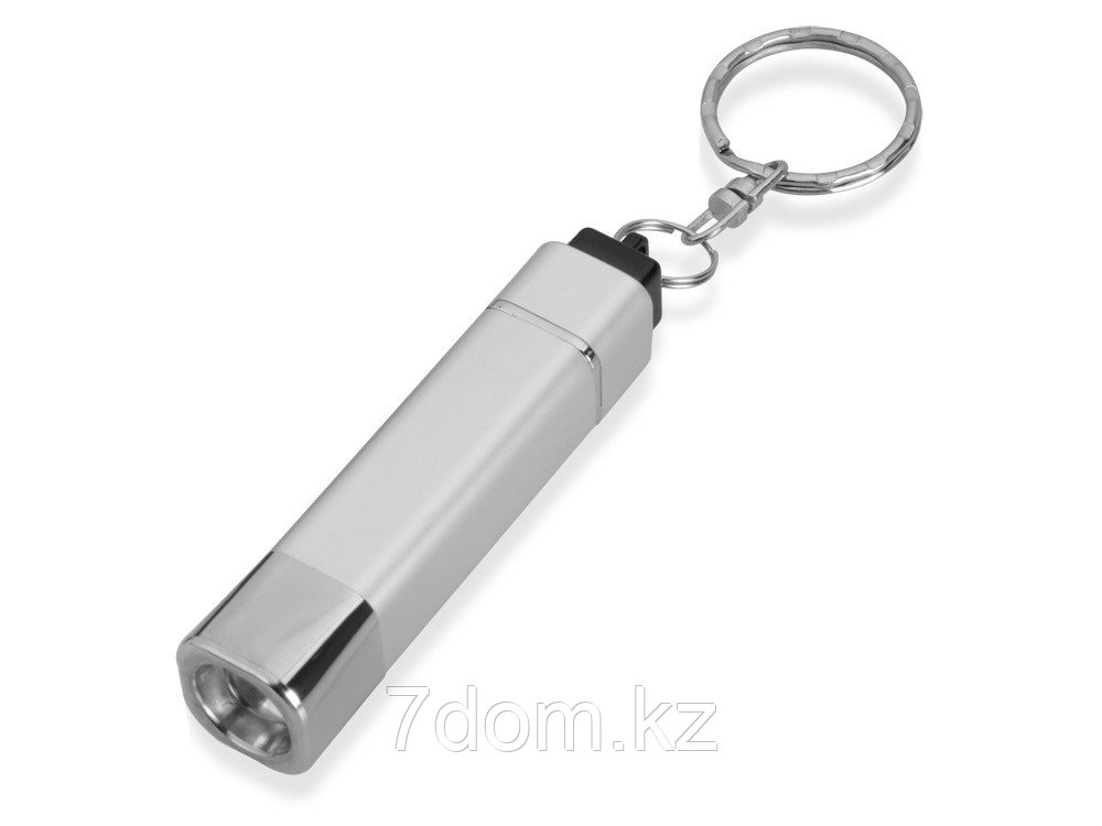 Брелок-фонарик, серебристый, фото 1