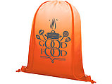 Сетчатый рюкзак Oriole со шнурком и плавным переходом цветов, оранжевый, фото 3