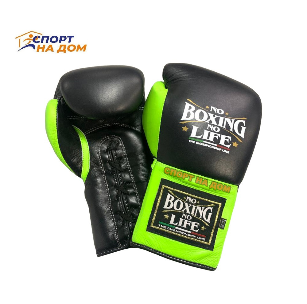 Перчатки для боксера No Boxing No Life кожаные 16 OZ