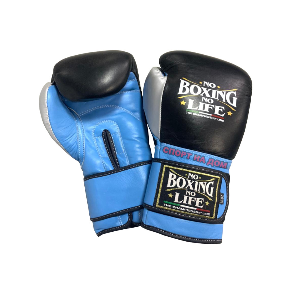 Перчатки для боксера No Boxing No Life кожаные 16 OZ - фото 2 - id-p97856102