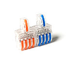 Клемма F28 32А прозрачная разделитель 2-8 контакта, фото 2