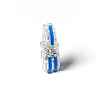 Клемма T-112- (синий) 32А прозрачная разделитель 1-2 контакта, фото 2