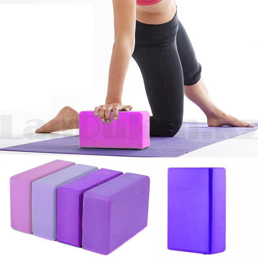 Блок для йоги (1 блок) фиолетовые - фото 1 - id-p97858079