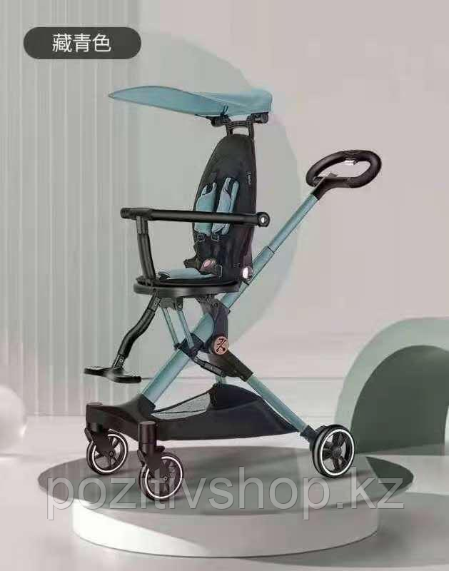 Складная коляска Baby Pram голубой