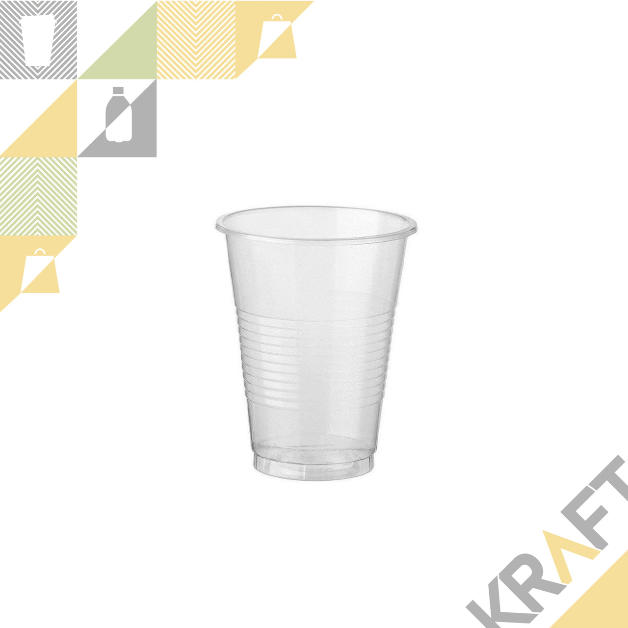 Стакан 200 мл прозрачный, ЭКОНОМ (Д) (100/3000)