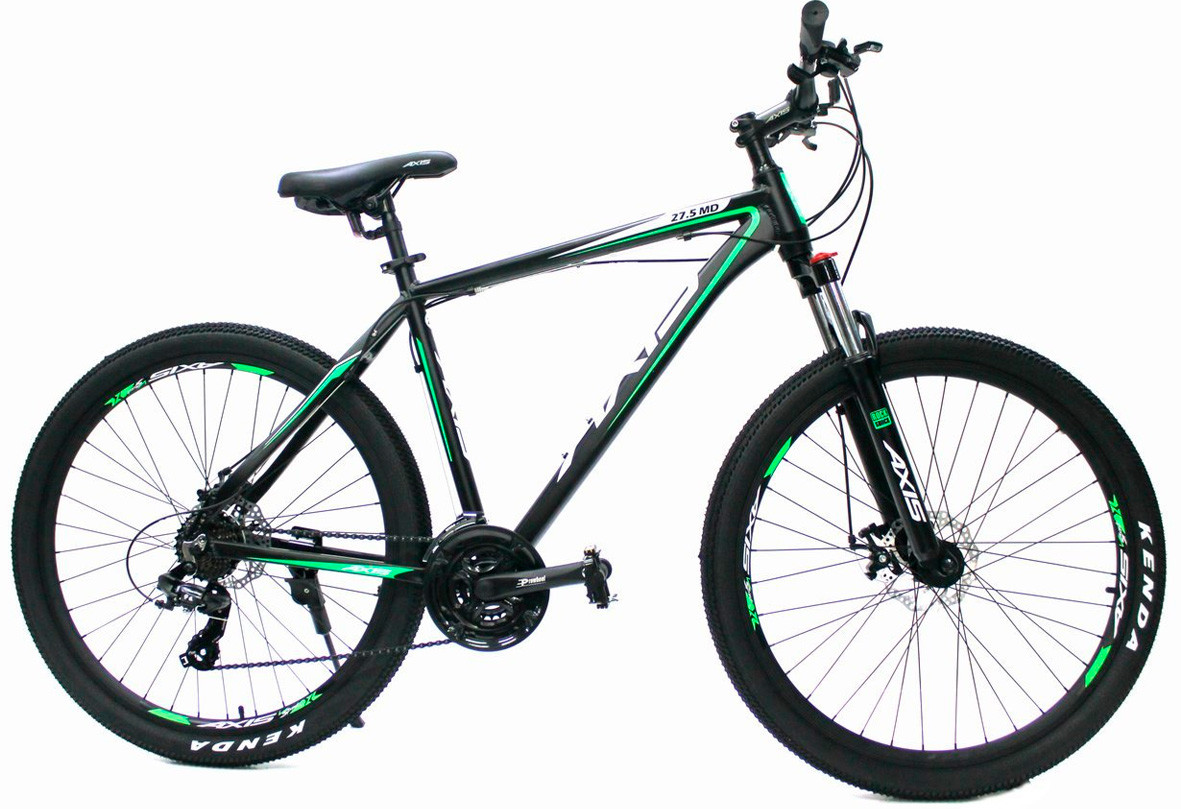 Горный велосипед AXIS 27.5 MD Black Green (2022)