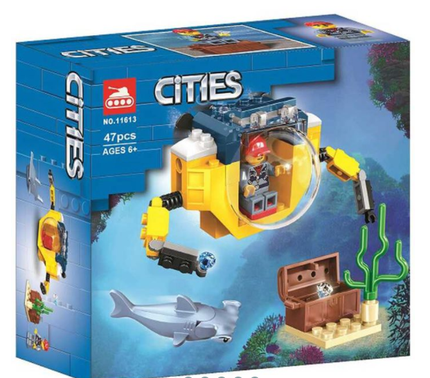 Конструктор Lego Cities 11613 Ocean Explorer Мин -Субмарина 47 деталей