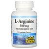 L-аргинин, 500 мг, 90 вегетарианских капсул Natural Factors - фото 1 - id-p5584808