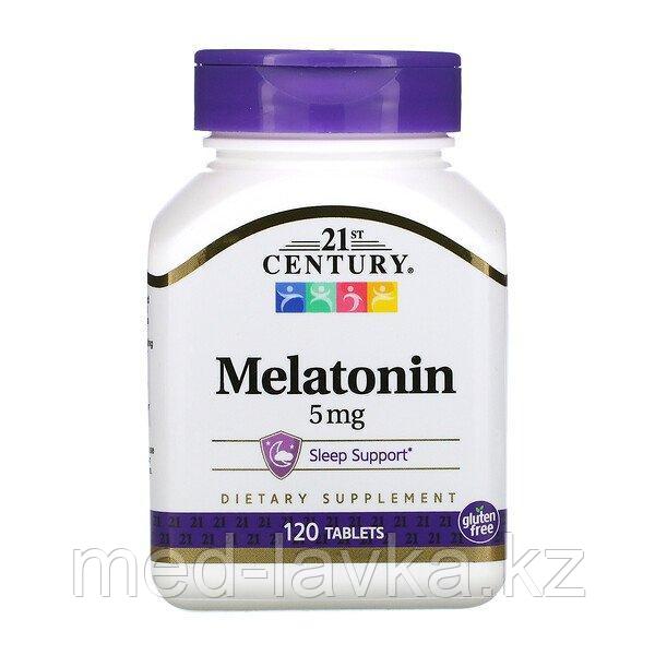 Мелатонин, 5 мг, 120 таблеток, 21st Century,