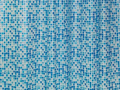 Штора для ванной 200 х 180 (PEVA) мозаика серо голубая