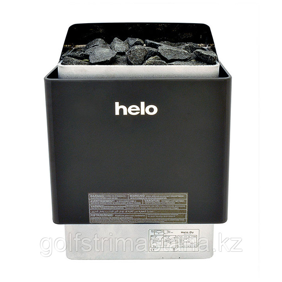Печь-Каменка, (до 6 м3) Helo Cup 45 D (чёрная, без пульта управления, арт. 004701)