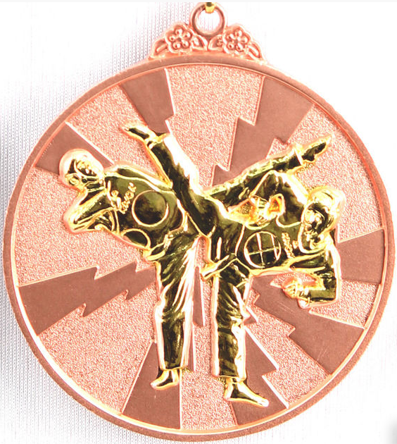Медаль рельефная "ТХЭКВОНДО" (бронза) - фото 1 - id-p97862451