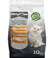 Kittymax 10 L Naturel Unscented КиттиМакс Комкующийся наполнитель для кошек без аромата 10л