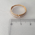 Серебряное кольцо  Фианит Aquamarine 67254.6 серебро с позолотой коллекц. Baguette, фото 4