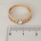 Кольцо из серебра Жемчуг Aquamarine 68857А.6 позолота, фото 3