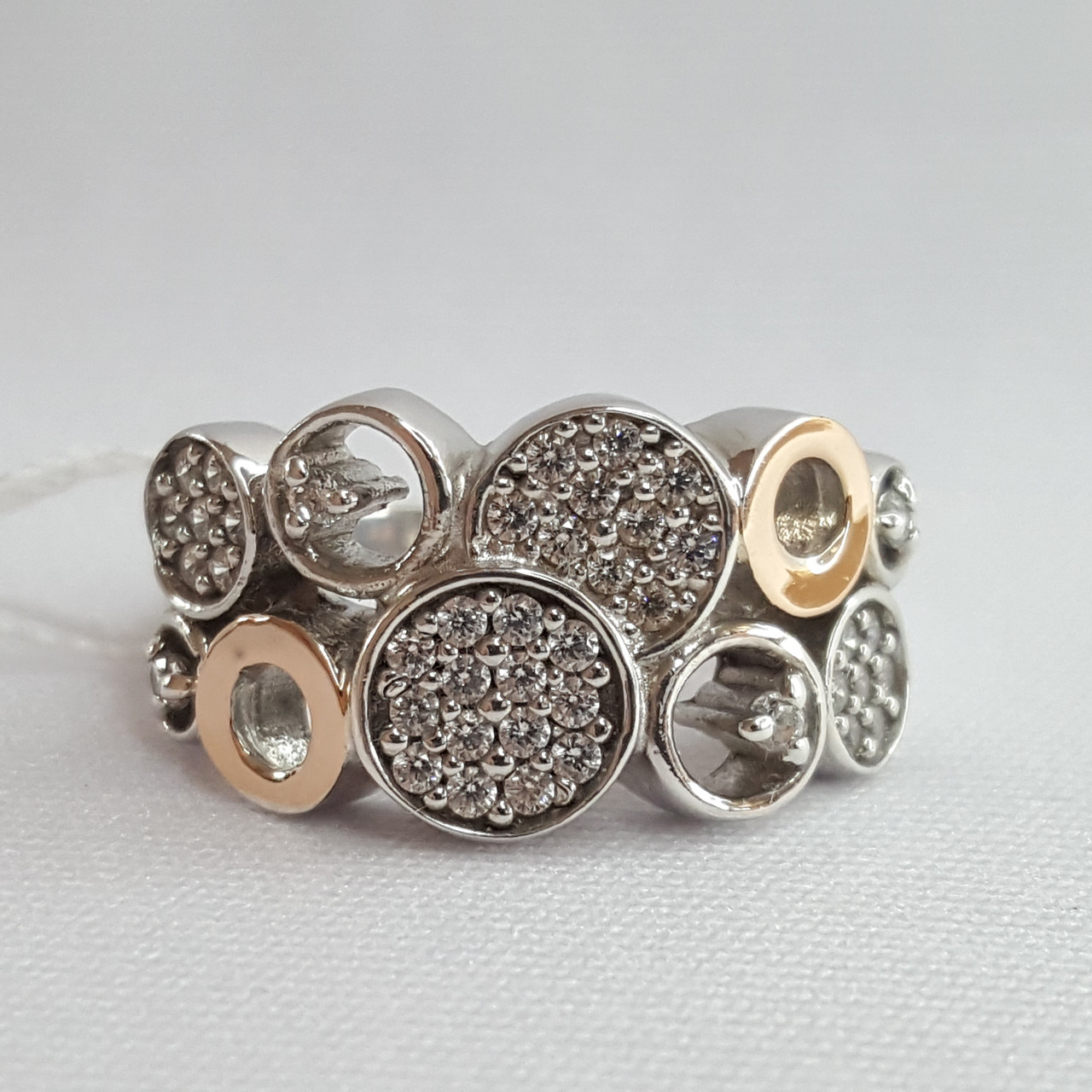Серьги из серебра с фианитами Golden Silver GS-01-Galaxy-10