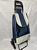 Продуктовая сумка-тележка для подъема по ступенькам(шагающая). Высота 98 см, ширина 35 см, глубина 25 см.