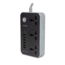 Сетевой фильтр LDNIO Universal SC3604 3 розетки 6*USB 5V/3.4A Портов 2м 2-008352