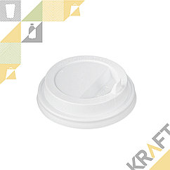 Крышка D80 пластиковая с клапаном, Белая (50уп ○ 1000кор)