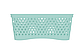 Корзинка «Ромбики» S (25×18×10,5см) мята Альтпласт, фото 4