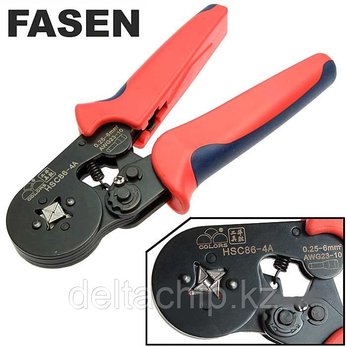 Мини-кримпер для обжима наконечников FASEN HSC8 6-4A